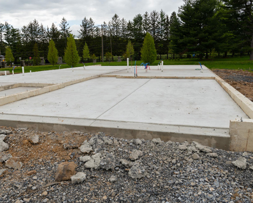 concrete slabs
