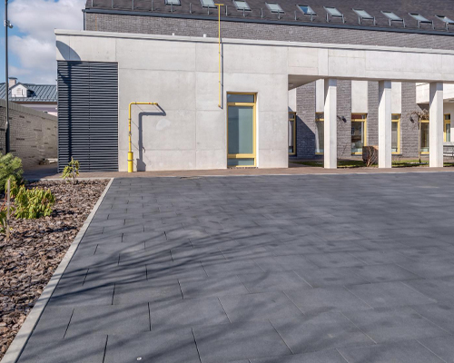 stencil concrete driveway
